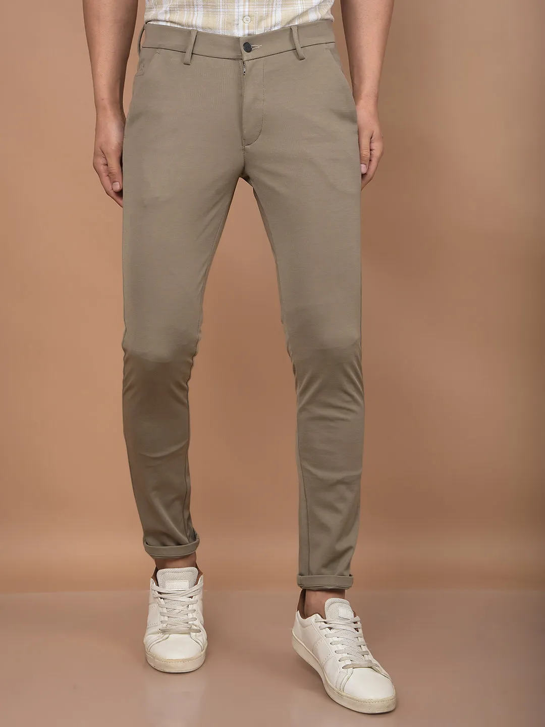 Khaki Knitted Trousers
