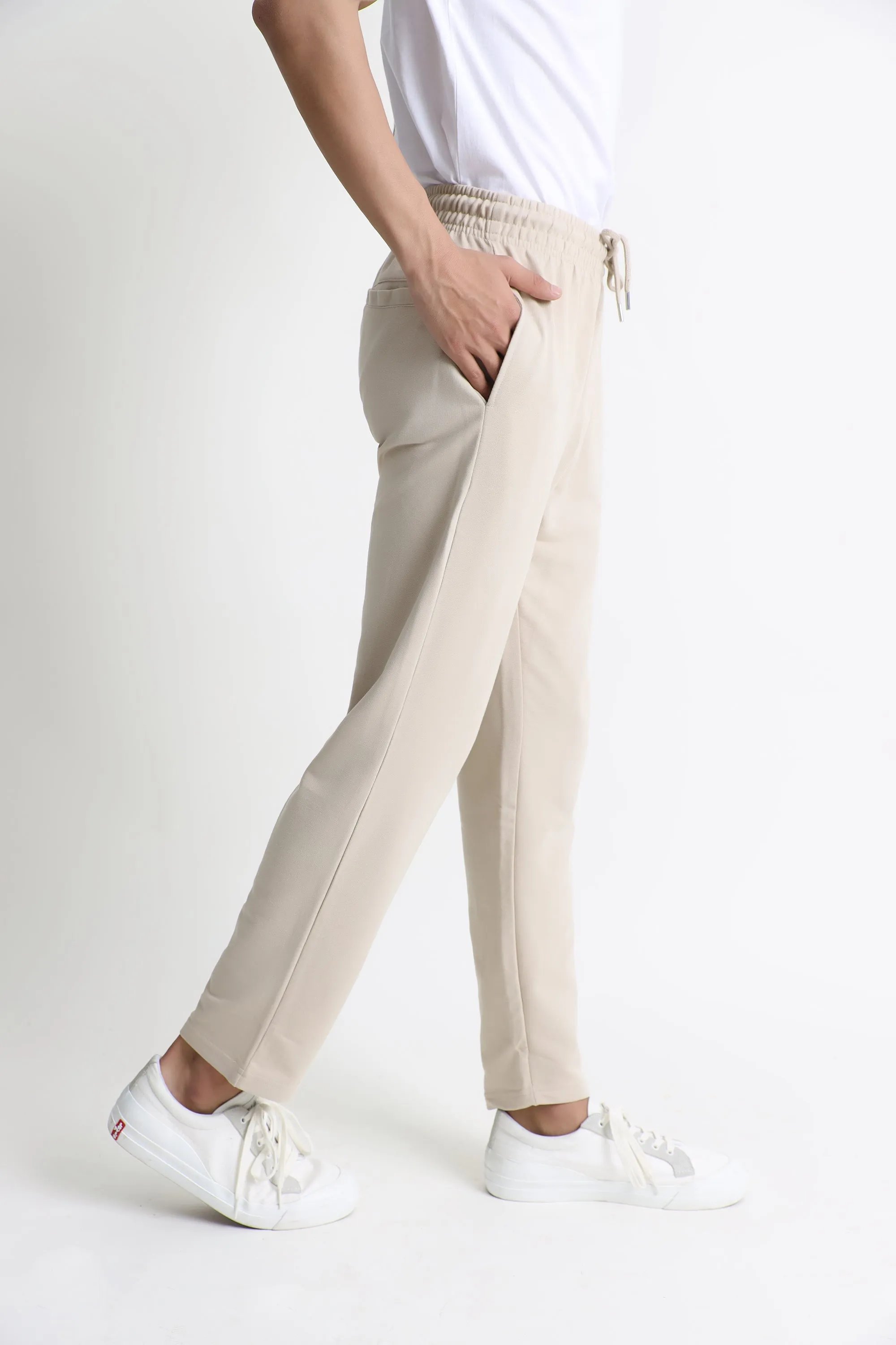 Knitted Beige Trousers