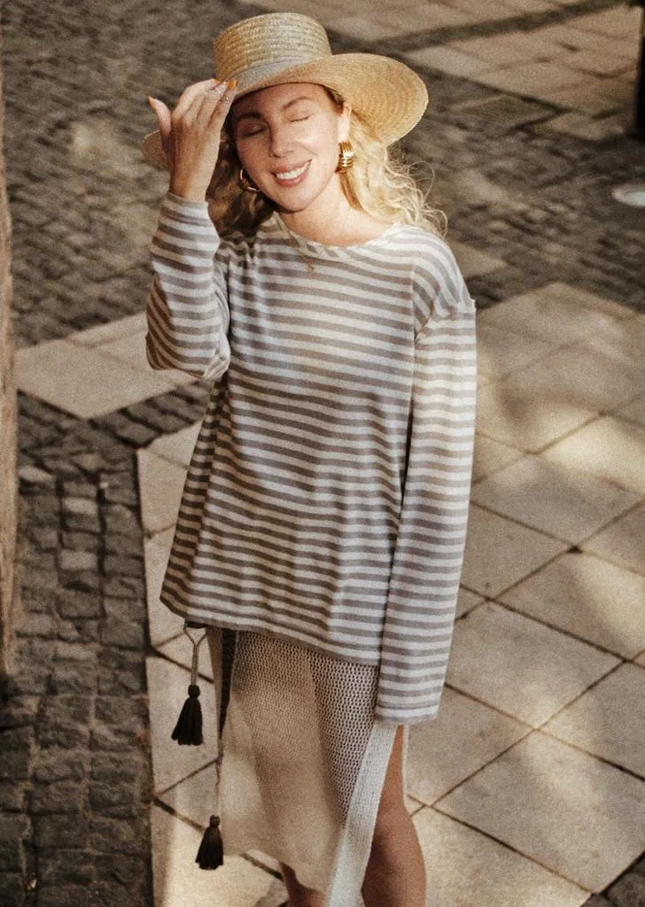 Knitted Hemp Midi Skirt NET (Last item)