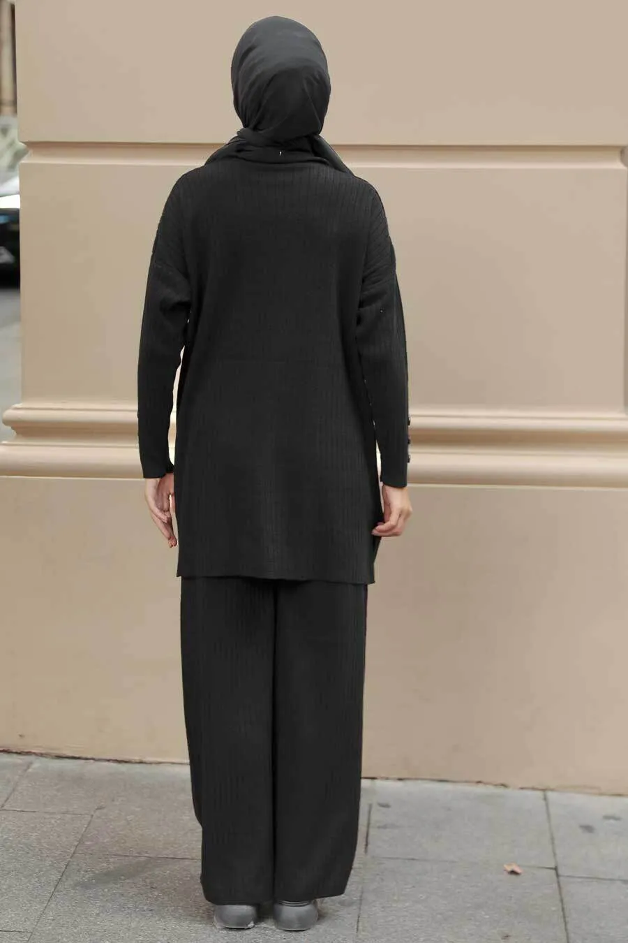 Knitted Suit with buttons detailing  