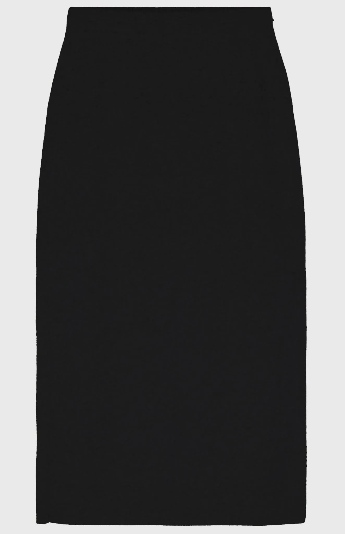 Long Relaxed Fit Skirt In Black