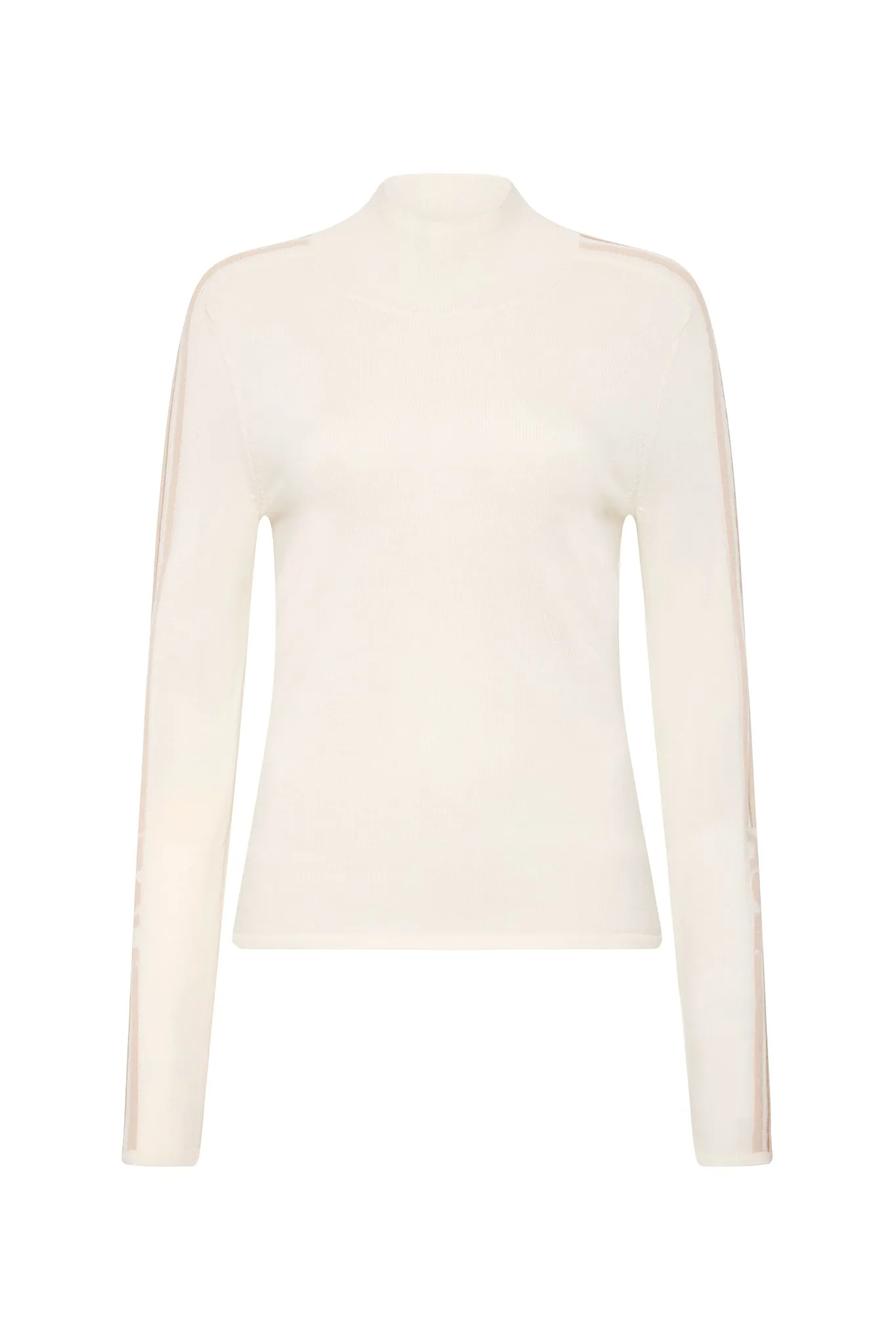 Lucielle Stripe Wool Knit Skivvy