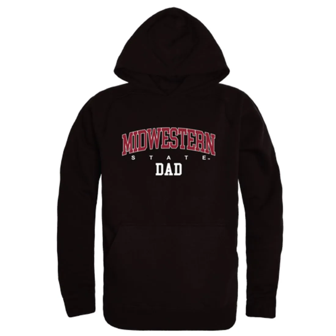 Midwestern State University Mustangs Dad Fleece Hoodie Sweatshirts