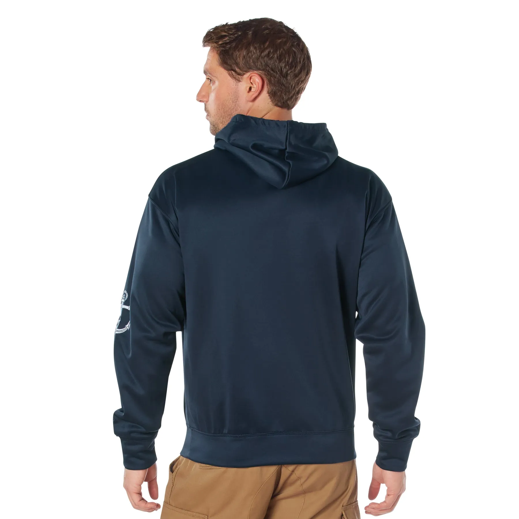 Military Navy Embroidered Hooded Sweatshirts