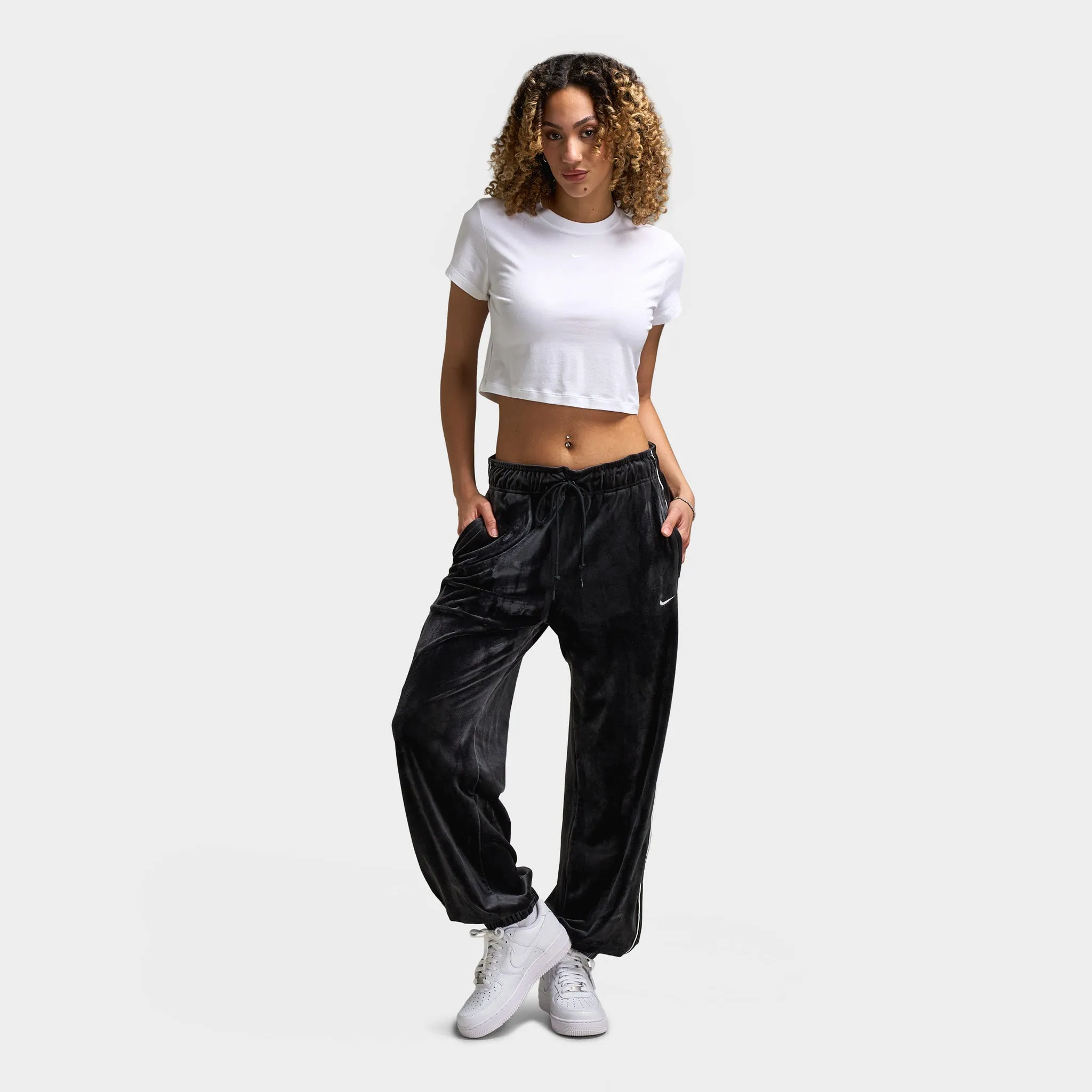 Nike Women's Sportswear Velour Jogger Black / Sail - Sail