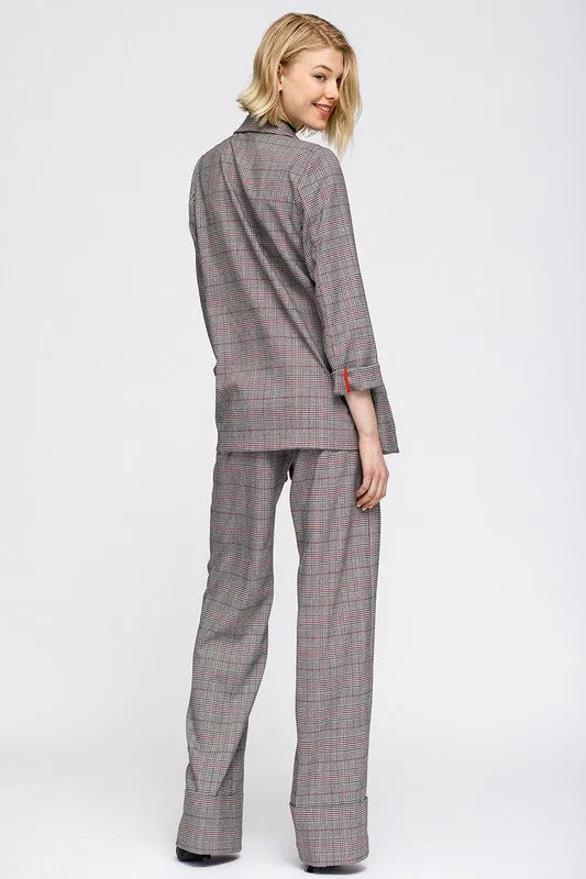 Nurode Multi Glen Plaid Blazer
