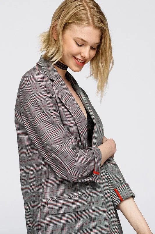 Nurode Multi Glen Plaid Blazer