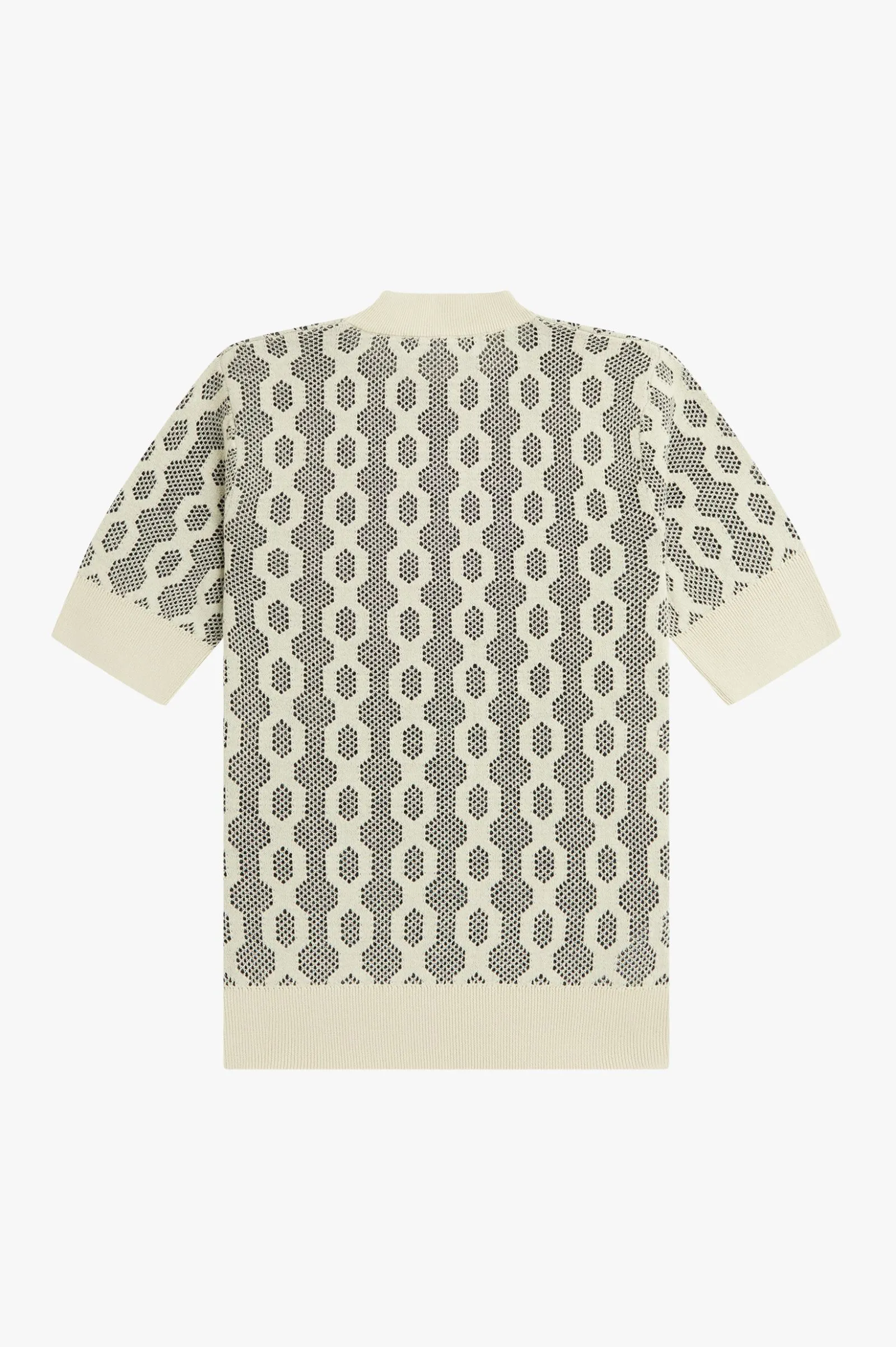 OPEN-KNIT SHORT SLEEVE JUMPER