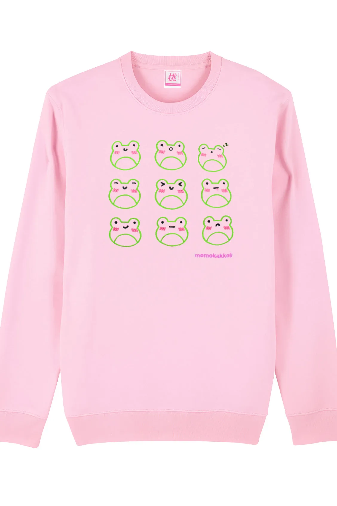 Organic Cotton Froggy Moods Embroidered Sweatshirt