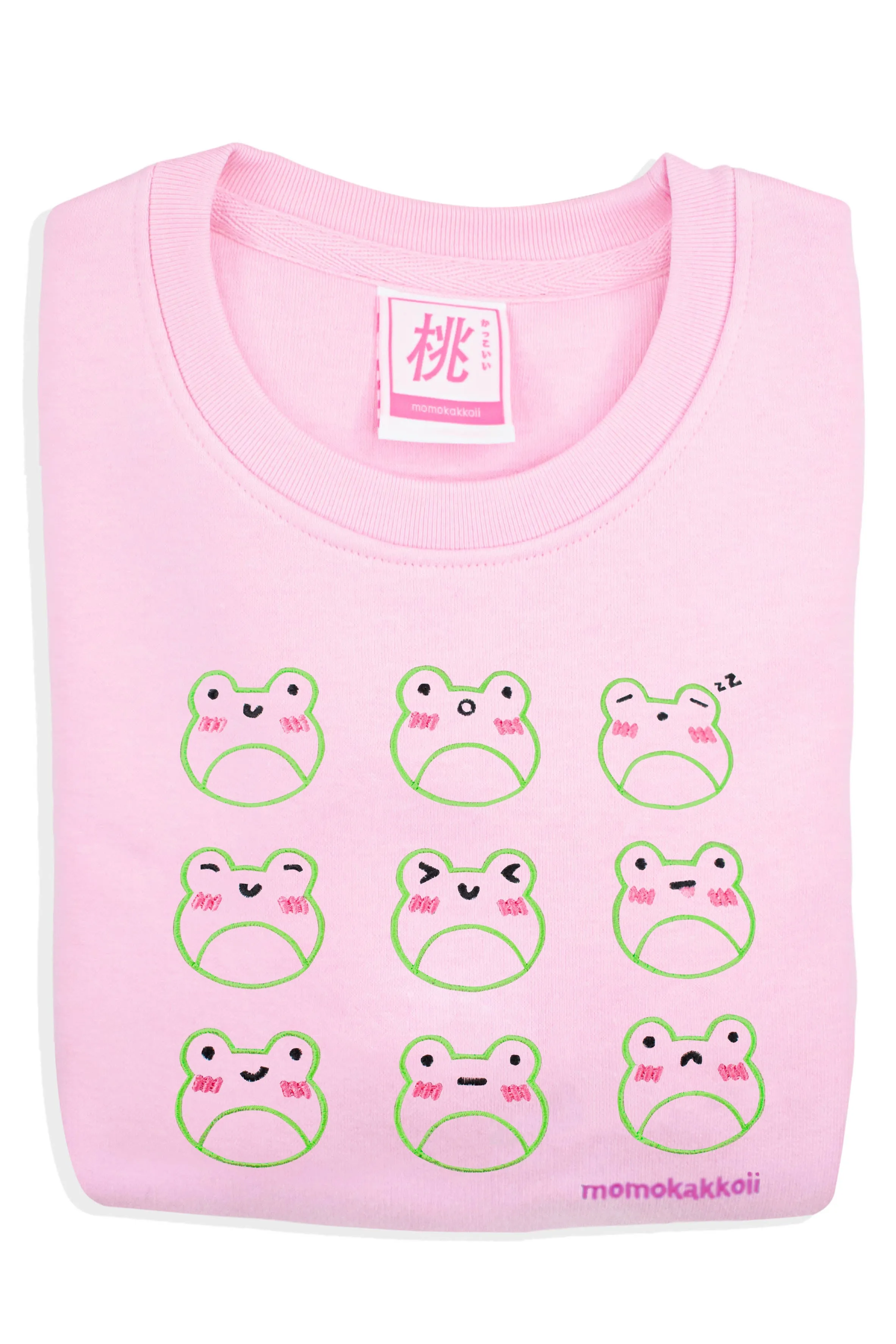 Organic Cotton Froggy Moods Embroidered Sweatshirt