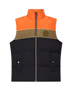 Ovela Mixed Media Quilted Vest