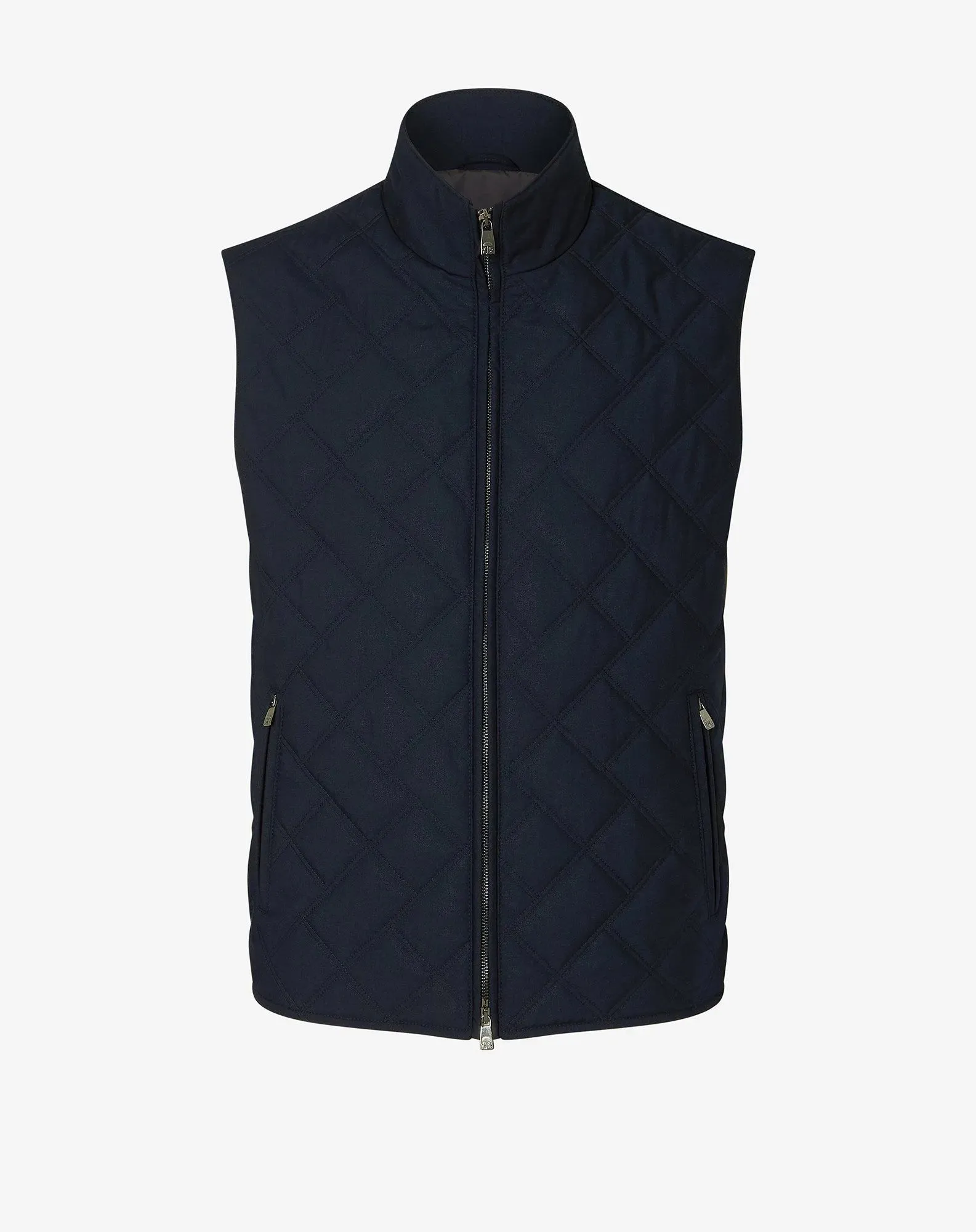 Quilted poplin waistcoat