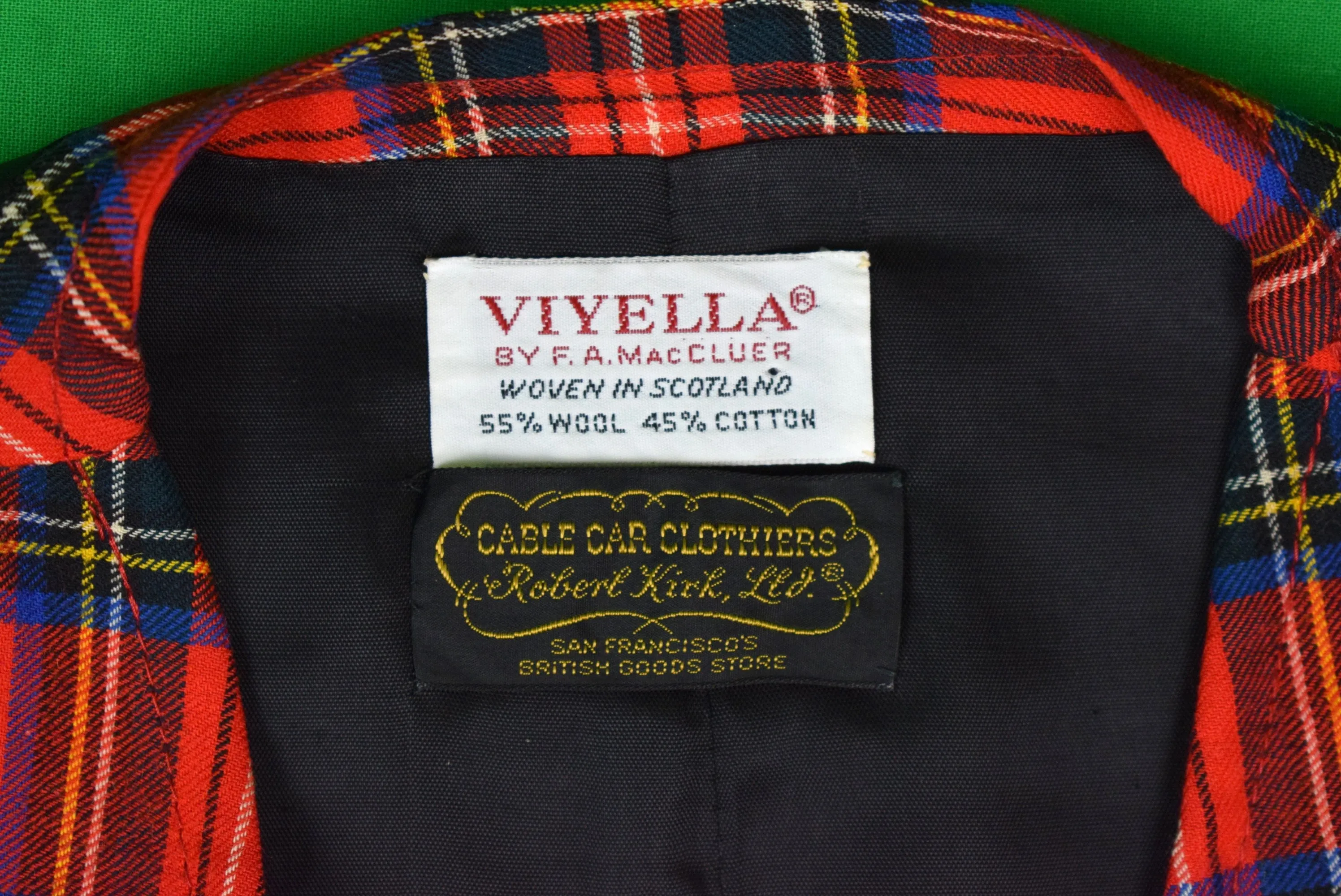 "Viyella x Cable Car Clothiers Royal Stewart Tartan Plaid Vest" Sz 39