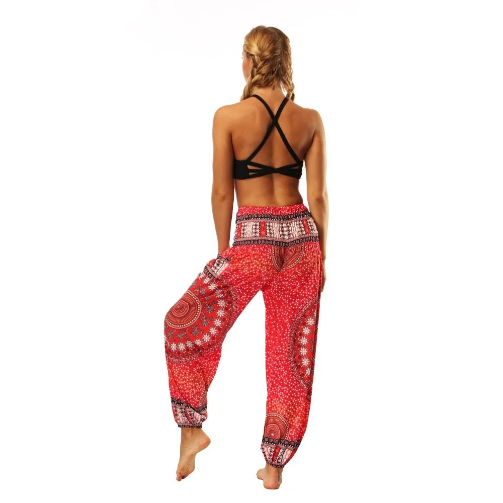 Red Harem Yoga And Meditation Pants