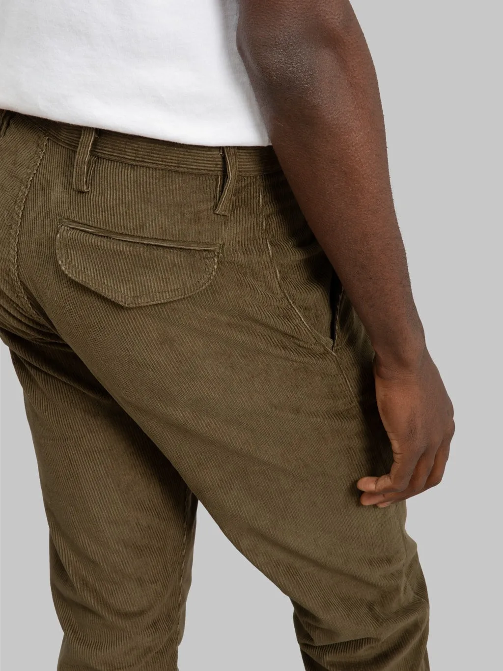 Rogue Territory 9oz Officer Trousers High Olive Corduroy