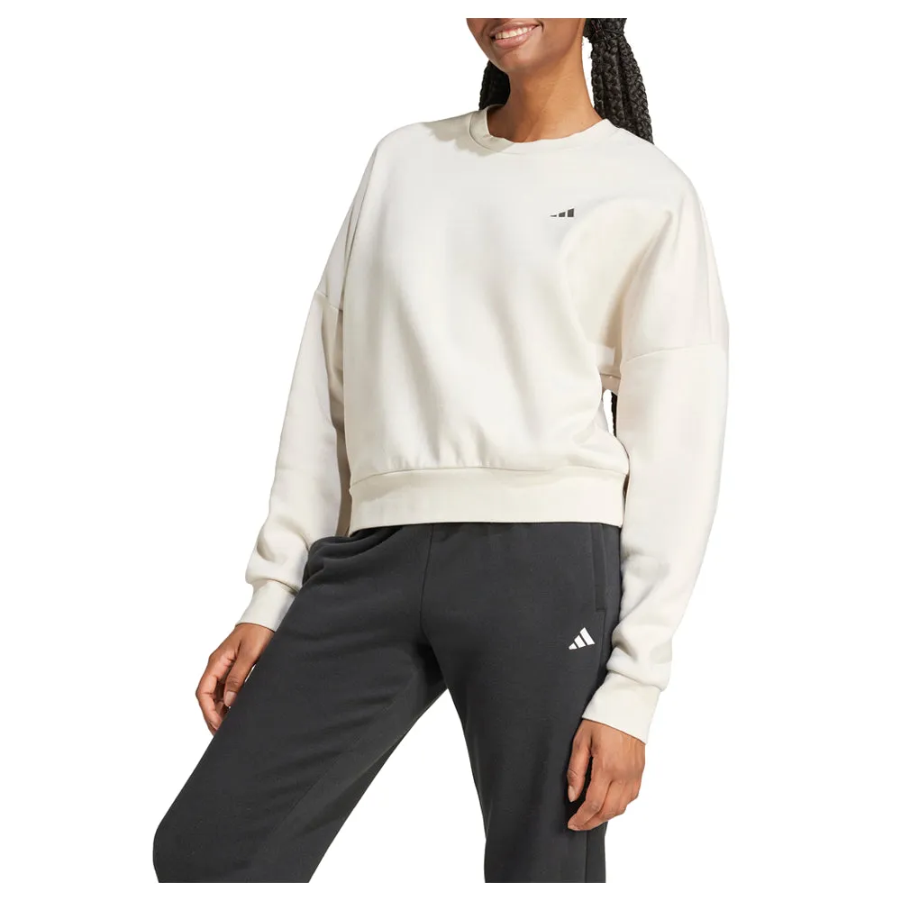 Small Logo Feel Cozy Crew Neck Sweatshirt