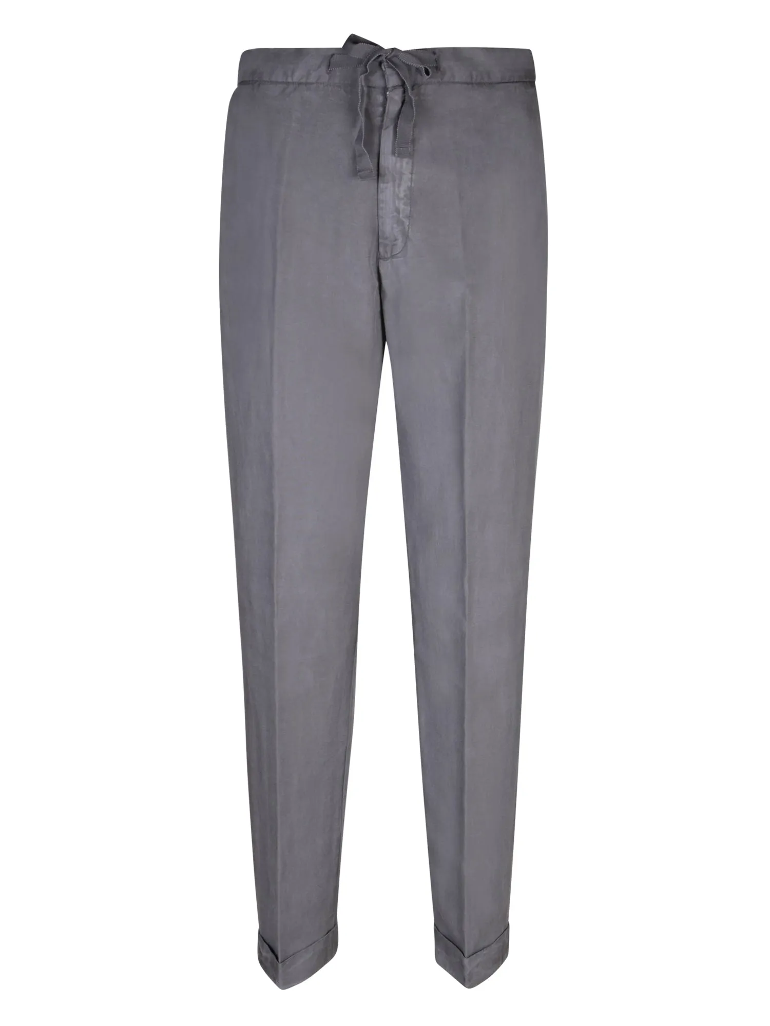Straight leg grey trousers