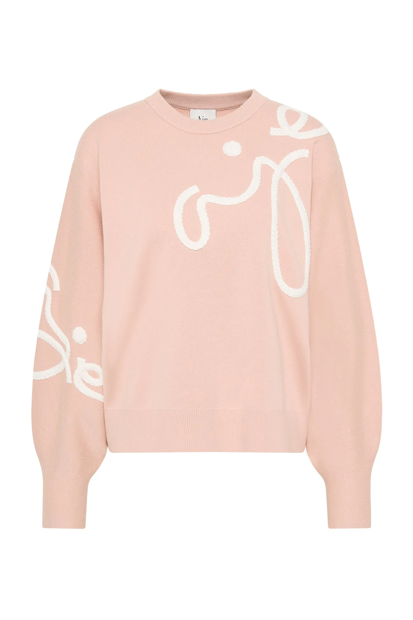 Symbol Calligraphy Knit Jumper