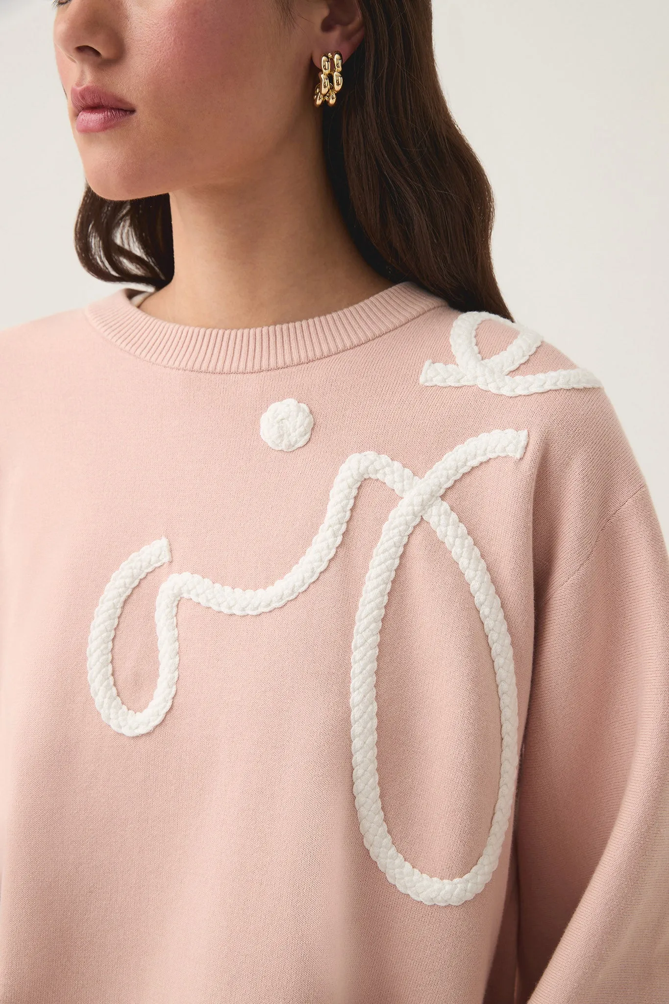 Symbol Calligraphy Knit Jumper