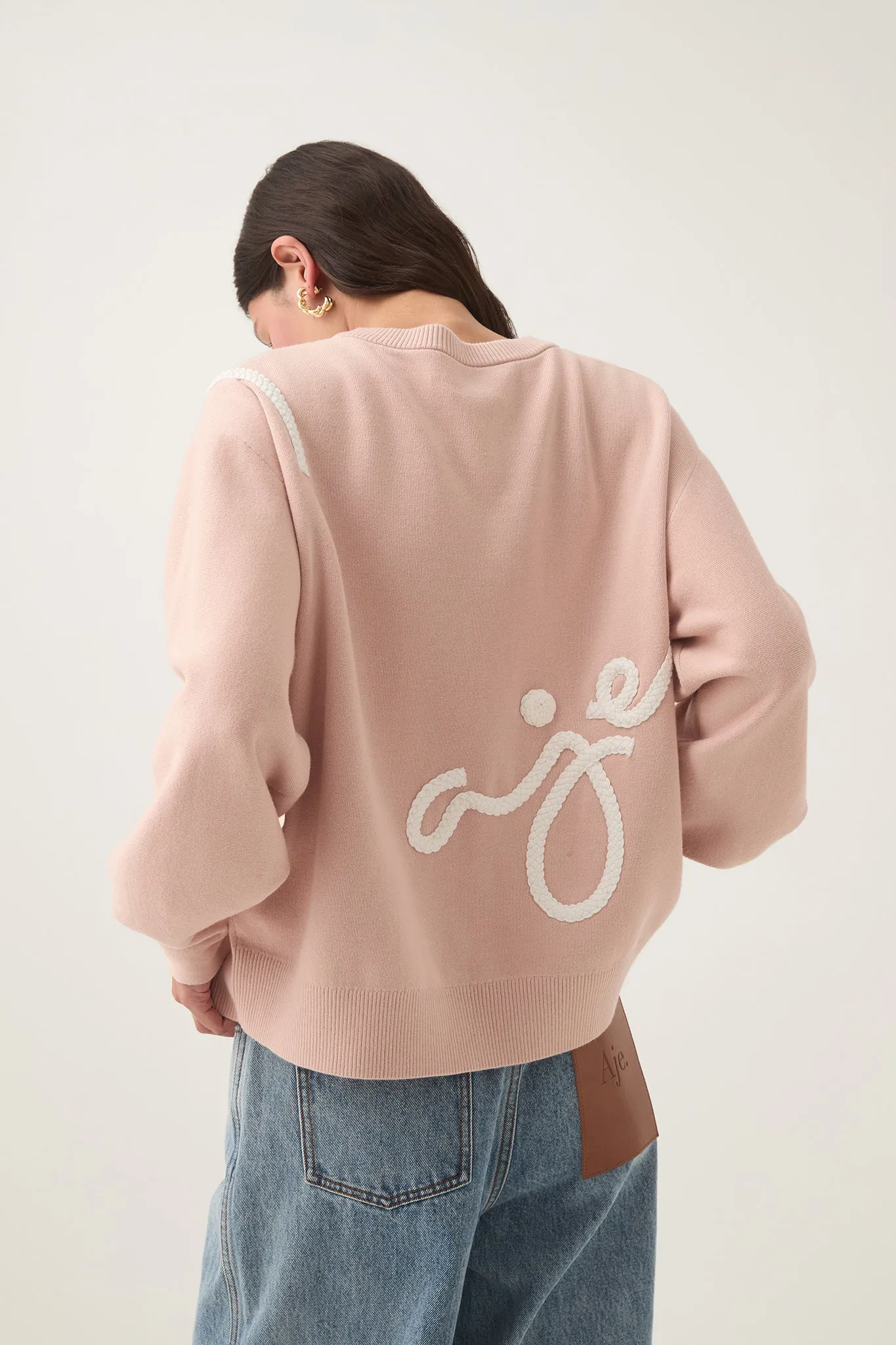Symbol Calligraphy Knit Jumper