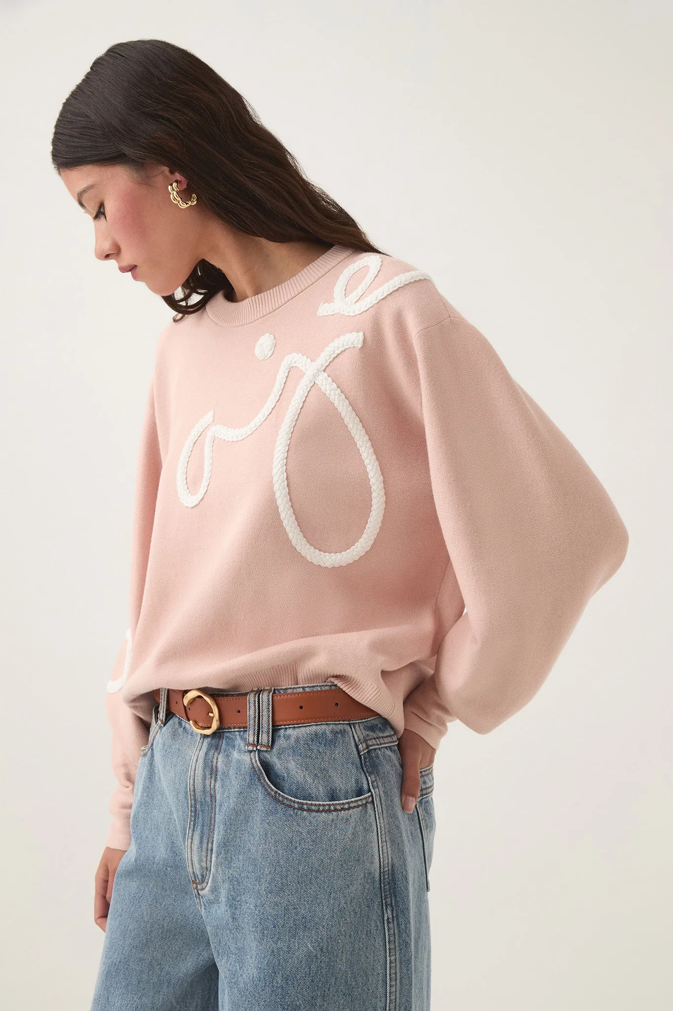 Symbol Calligraphy Knit Jumper