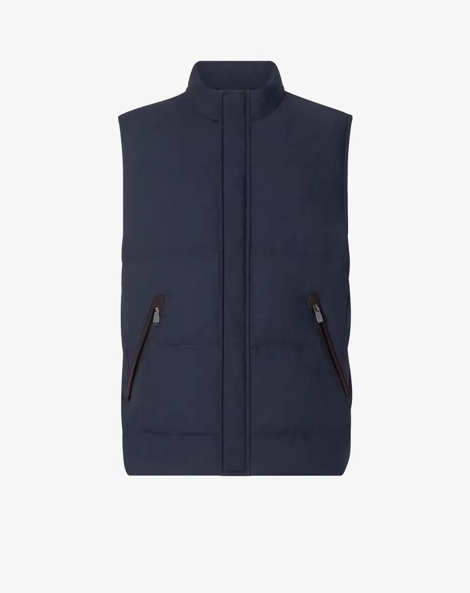 Technical poplin waistcoat