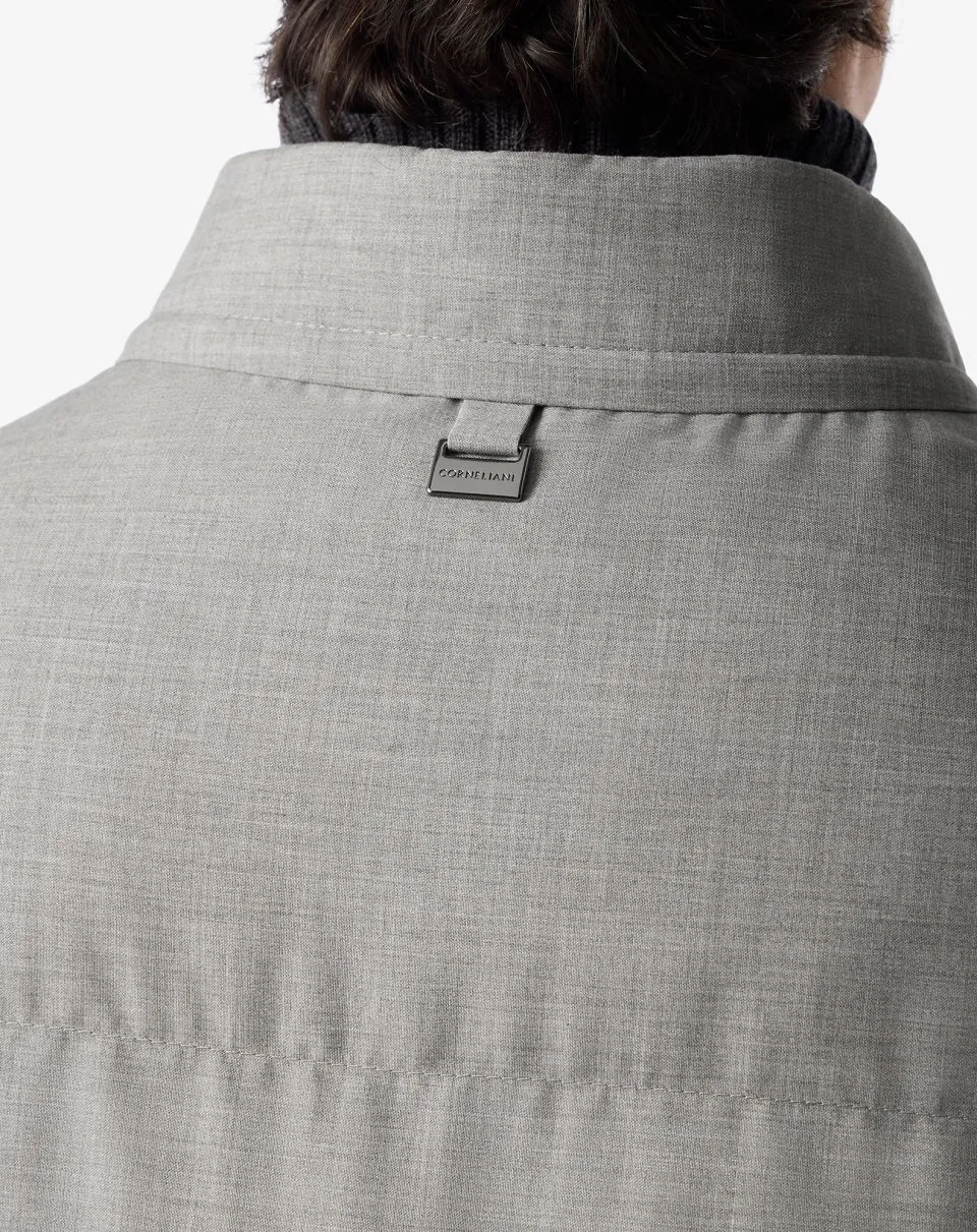 Technical poplin waistcoat