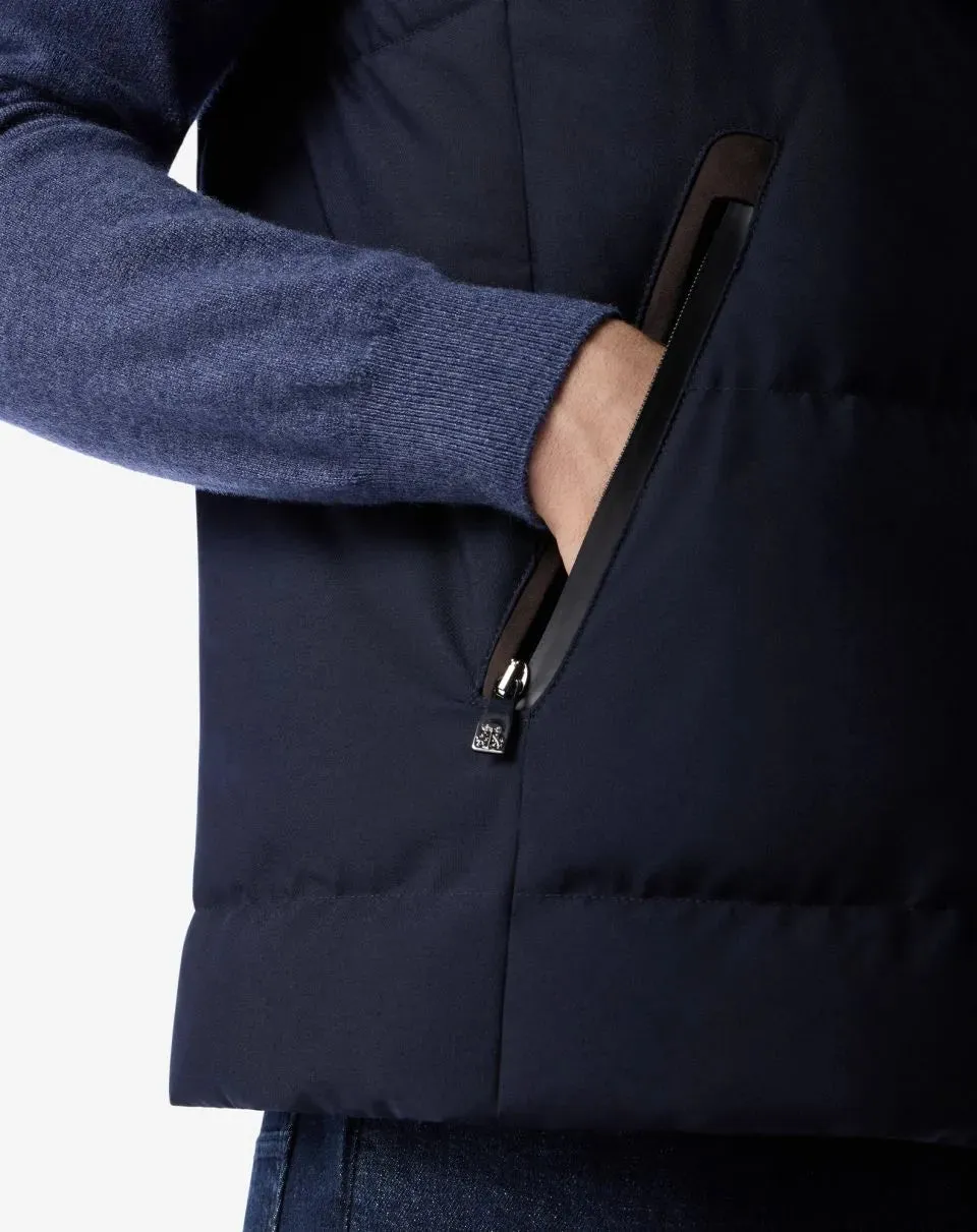 Technical poplin waistcoat