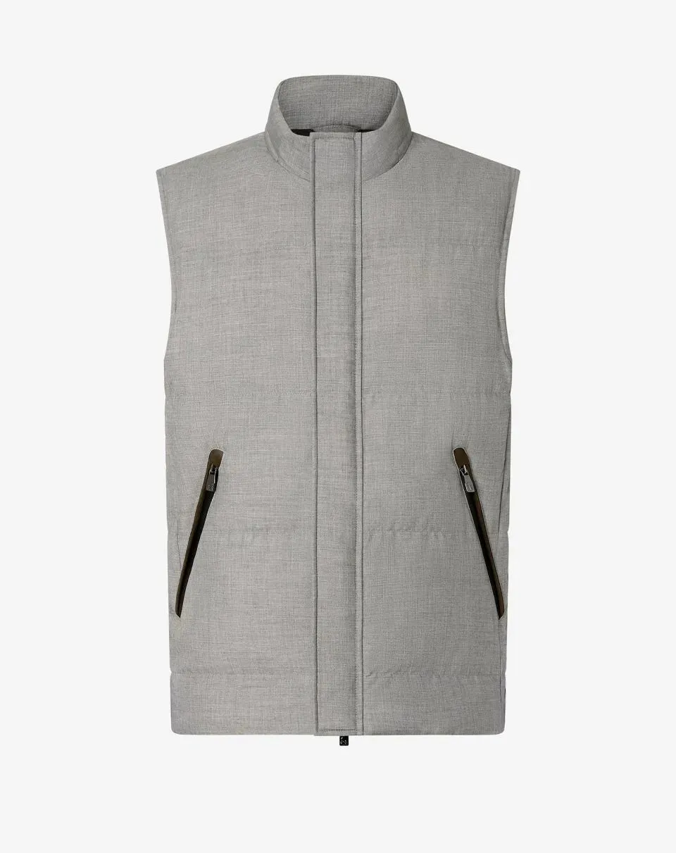 Technical poplin waistcoat
