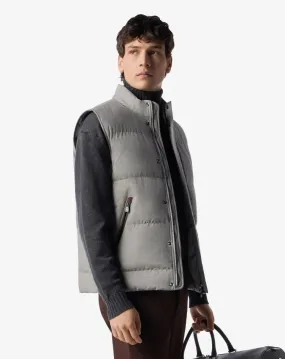 Technical poplin waistcoat