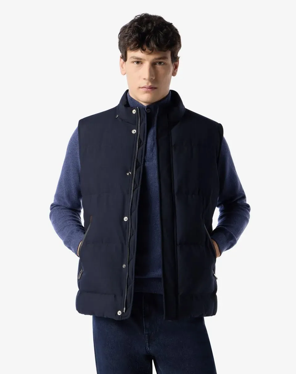 Technical poplin waistcoat