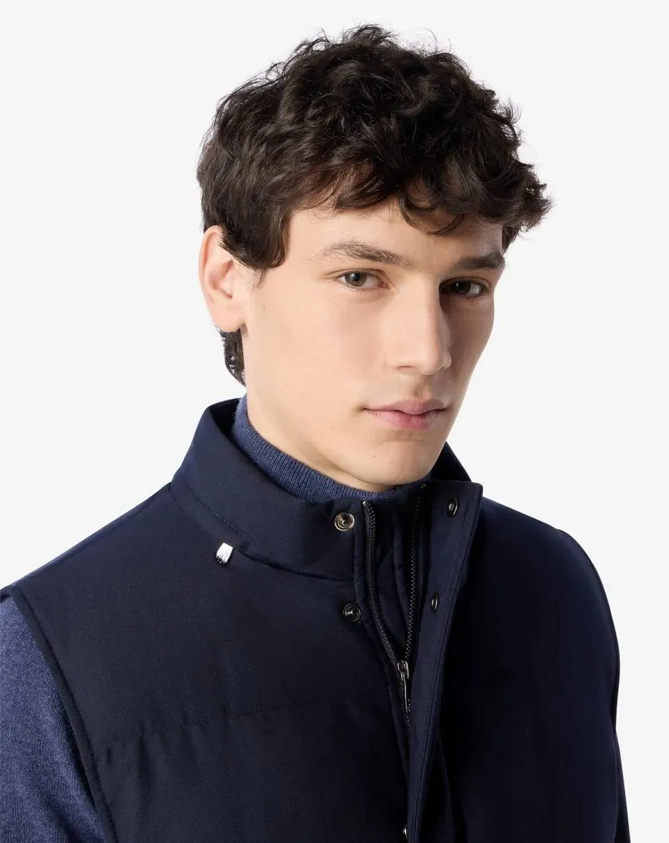 Technical poplin waistcoat
