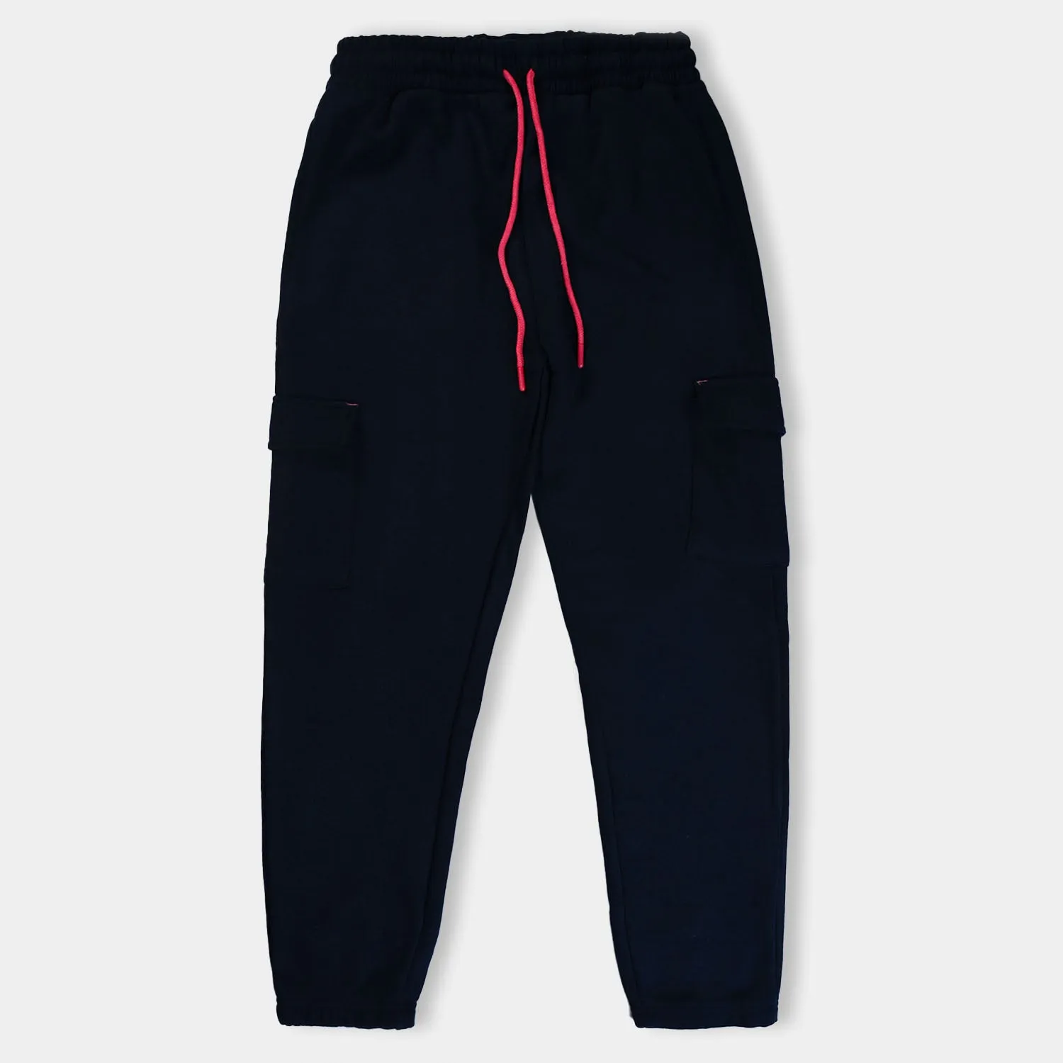 Teens Girls Fleece Knitted Trouser-NAVY