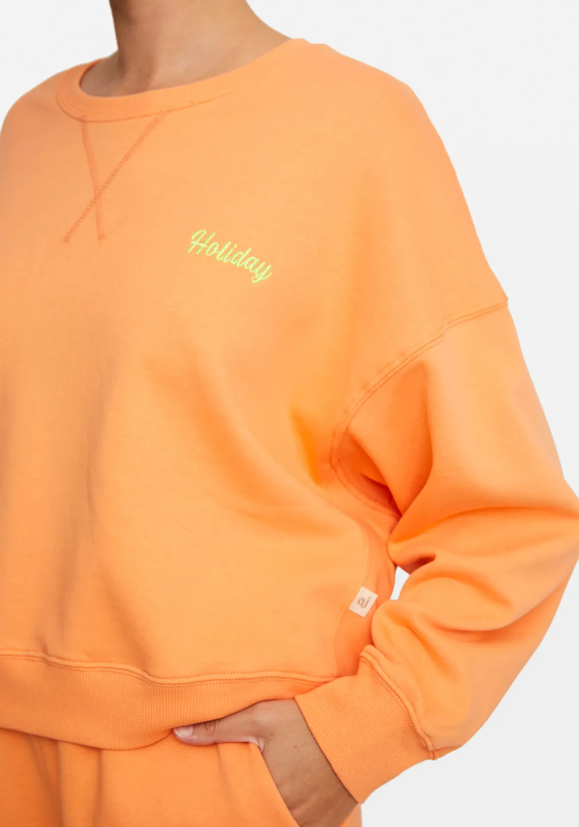 THE HOLIDAY FLEECE SWEATSHIRT PEACHY