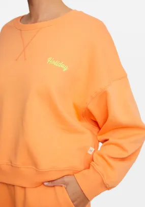 THE HOLIDAY FLEECE SWEATSHIRT PEACHY