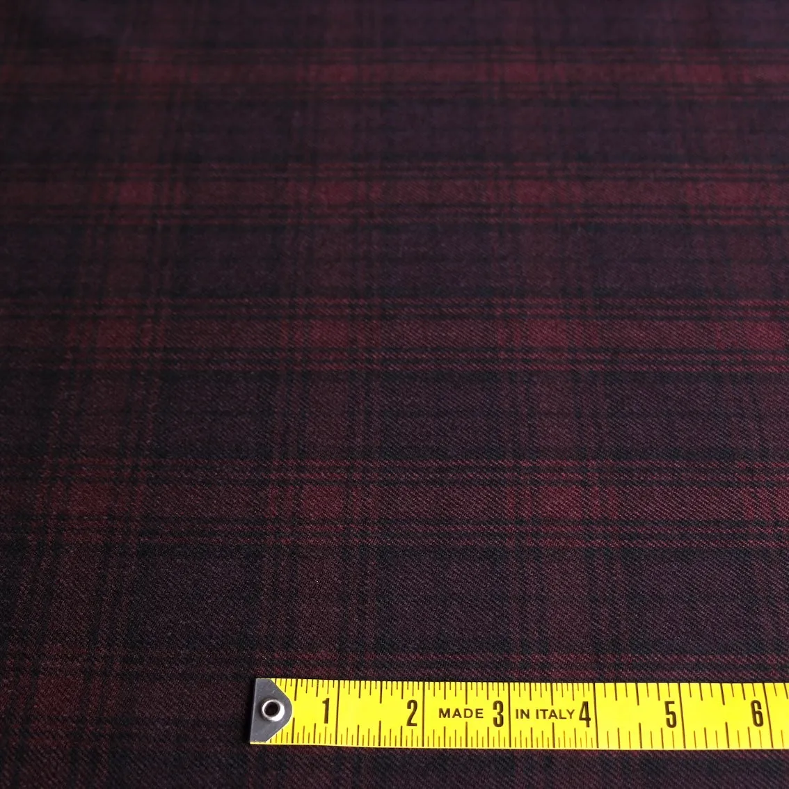 Verona Claret Check Wool