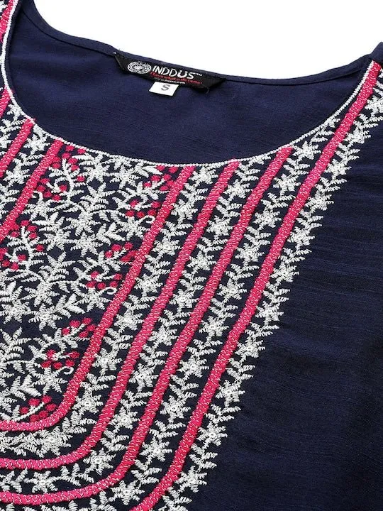 Women Yoke Design Kurta with Trousers