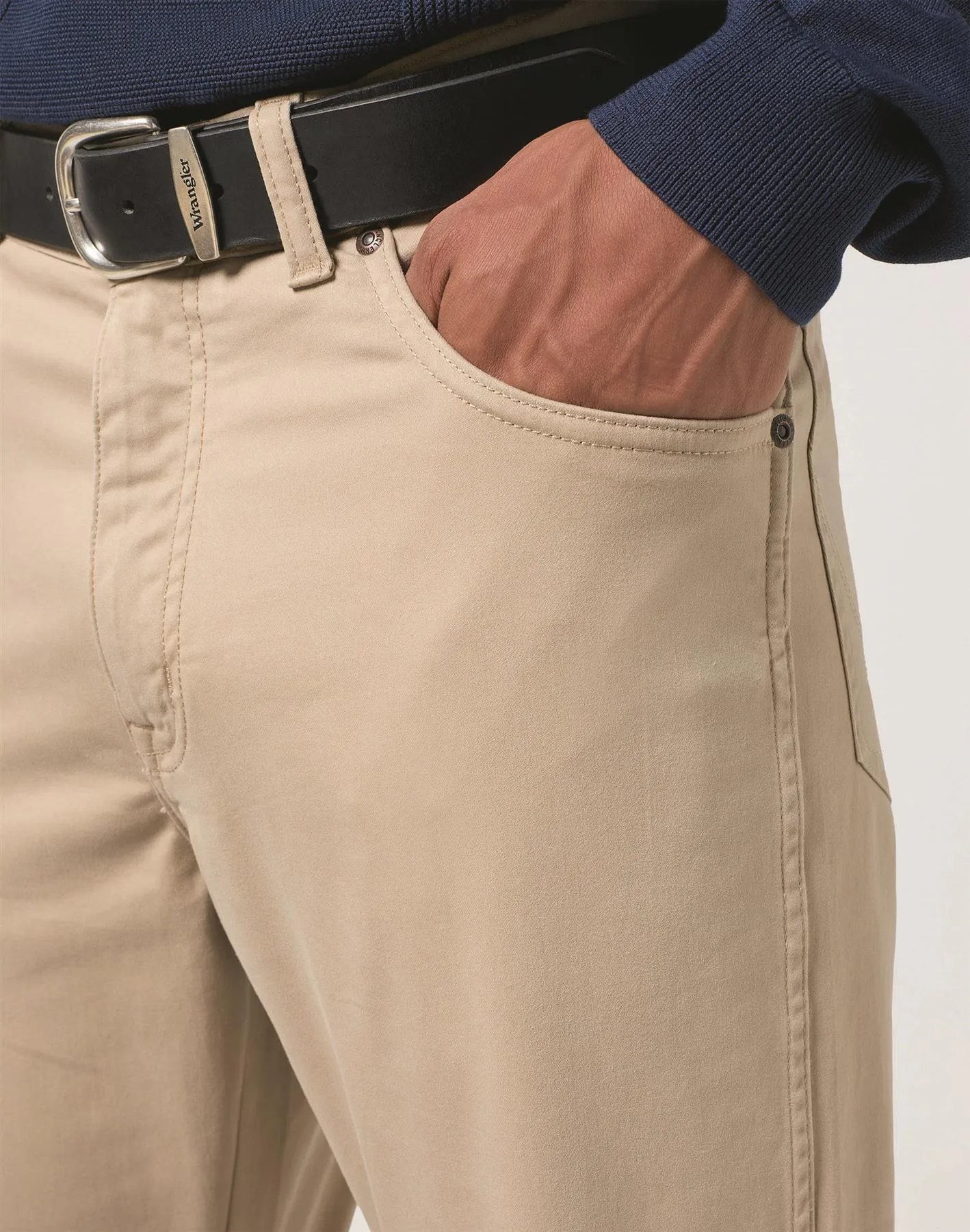 Wrangler Teas Authentic Straight Soft Chino In Waist 40 - 44" In 2 Colours