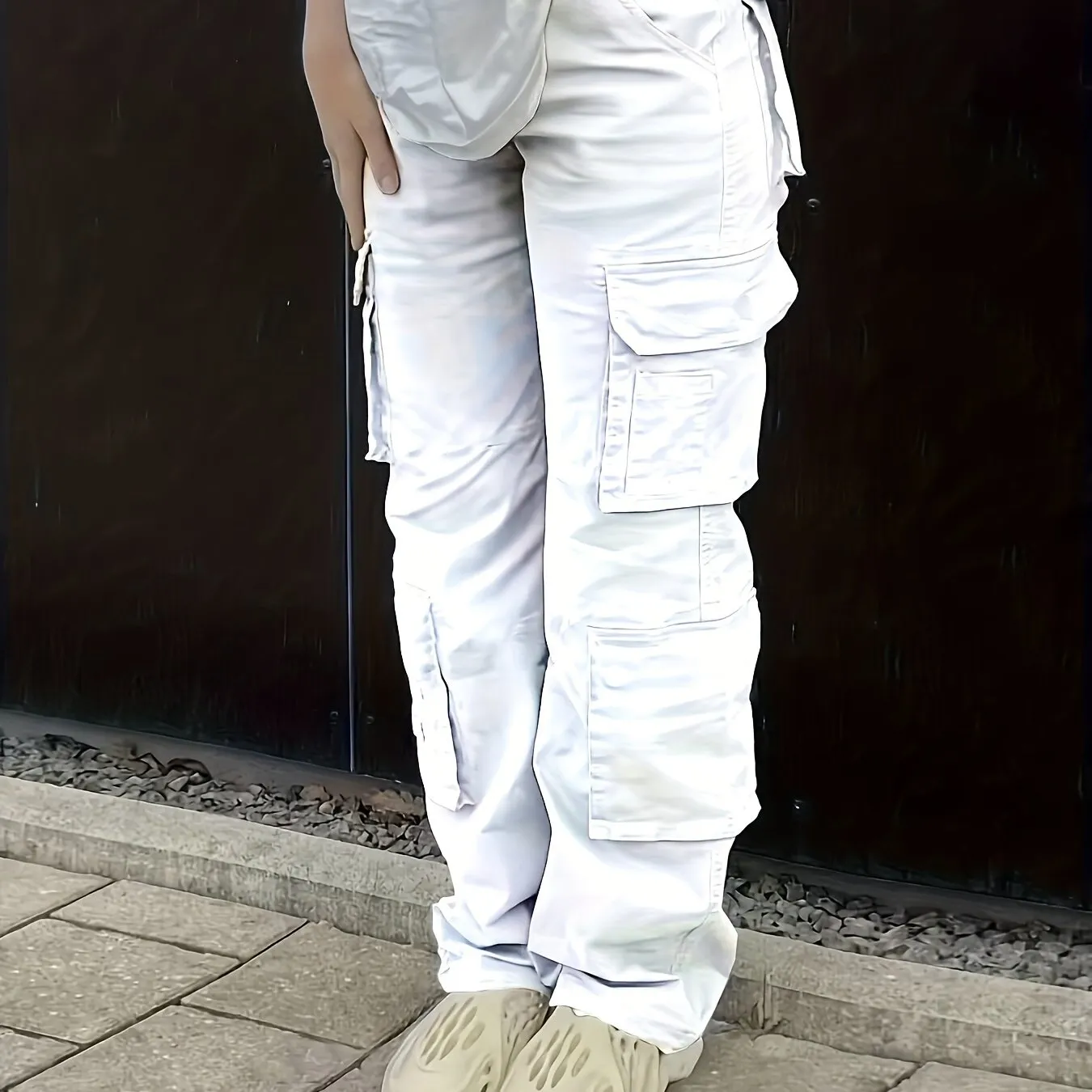 Y2k Multi-pocket Wide Leg Jeans, Hip Hop Style Leisure Loose Denim Cargo Pants, Women's Denim Jeans & Clothing - Perfect For Fall & Winter