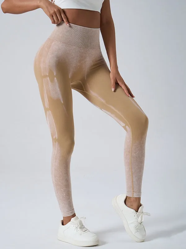 ZASUWA Female Denim Hot Tie-dye Quick Dry Leggings