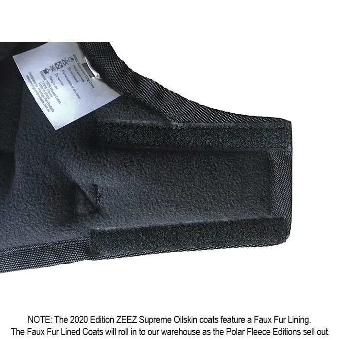 ZeeZ – Waterproof Supreme Dog Coat – Oil Skin/Black